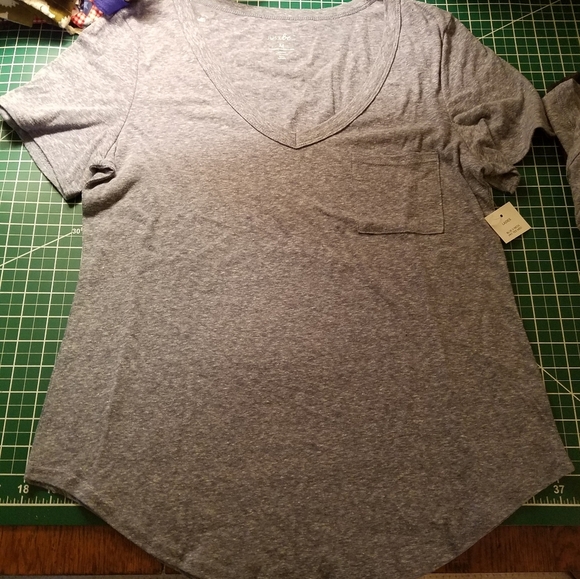 Just Be Short Sleeve Shirttail Blue Heather Medium - Picture 1 of 1